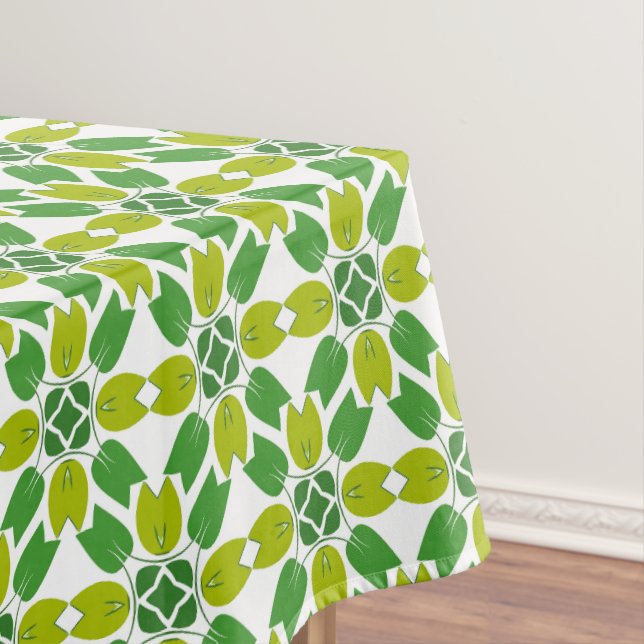 Nappe Motif Feuille, Motif De Feuilles, Feuilles Verts (In Situ)