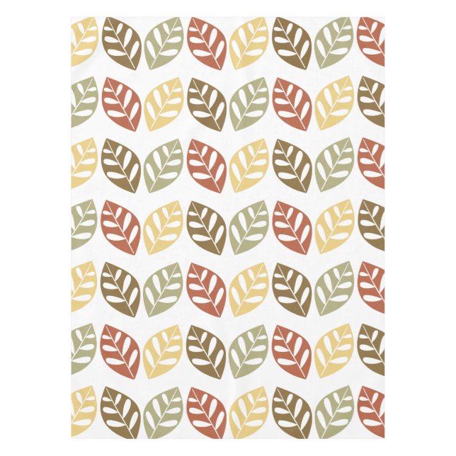 Nappe Motif Feuille rétro (Devant)