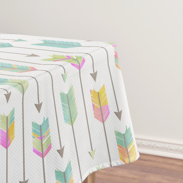 Nappe Motif Flèches aquarelle (In Situ)