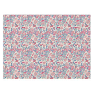 Nappe Motif floral avec l'oiseau et le papillon