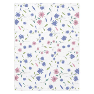 Nappe Motif floral rose et bleu sans couture