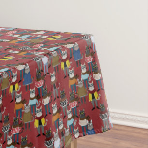 Nappe Motif frais de chat de hippie