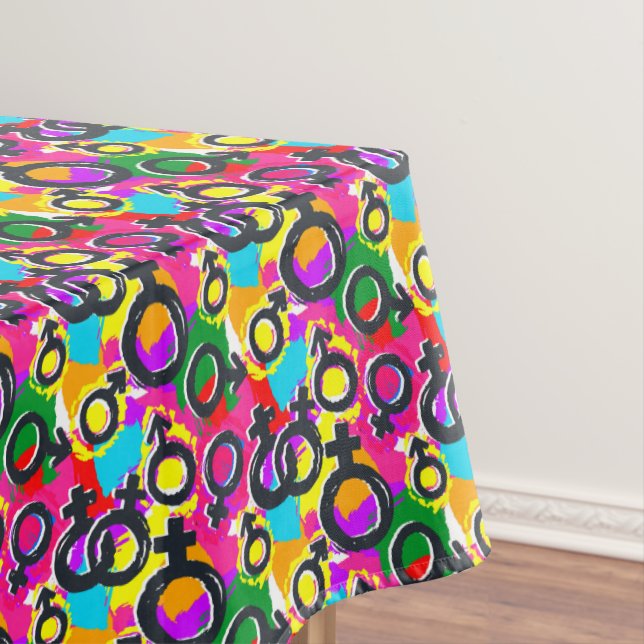 Nappe Motif Gay pride de Neon (In Situ)
