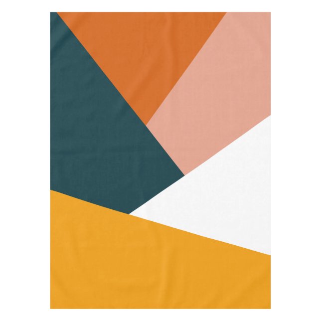 Nappe Motif géométrique abstrait moderne de bloc de (Devant)