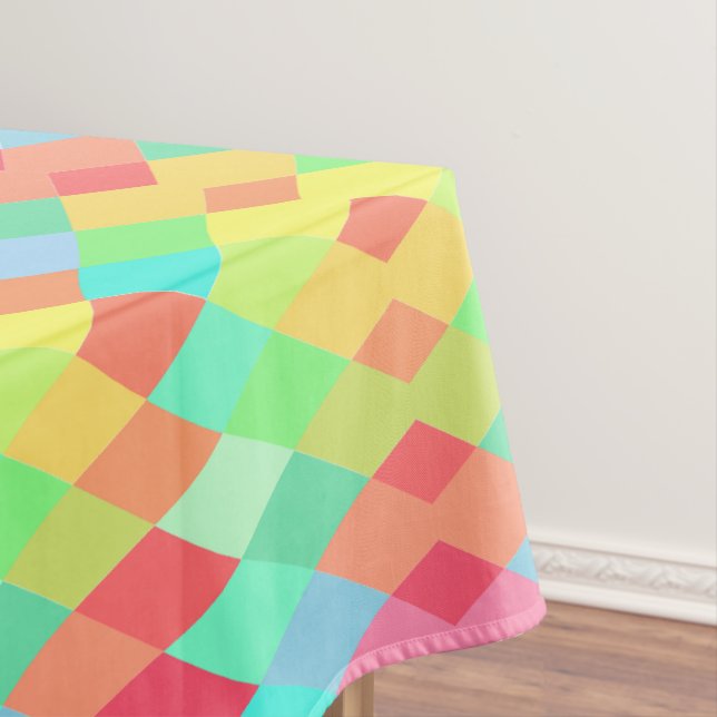 Nappe Motif géométrique coloré Conception minimale (In Situ)