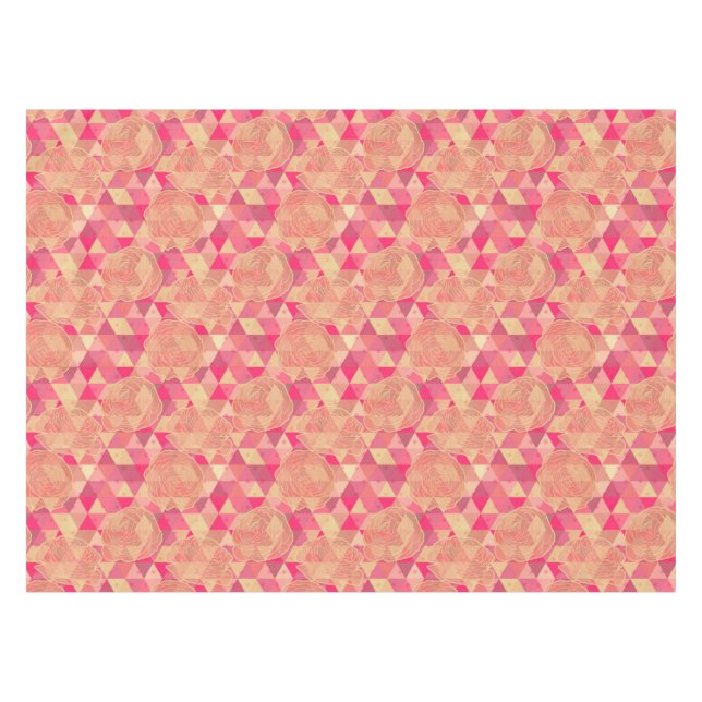Nappe Motif géométrique de fleur (Devant (Horizontal))