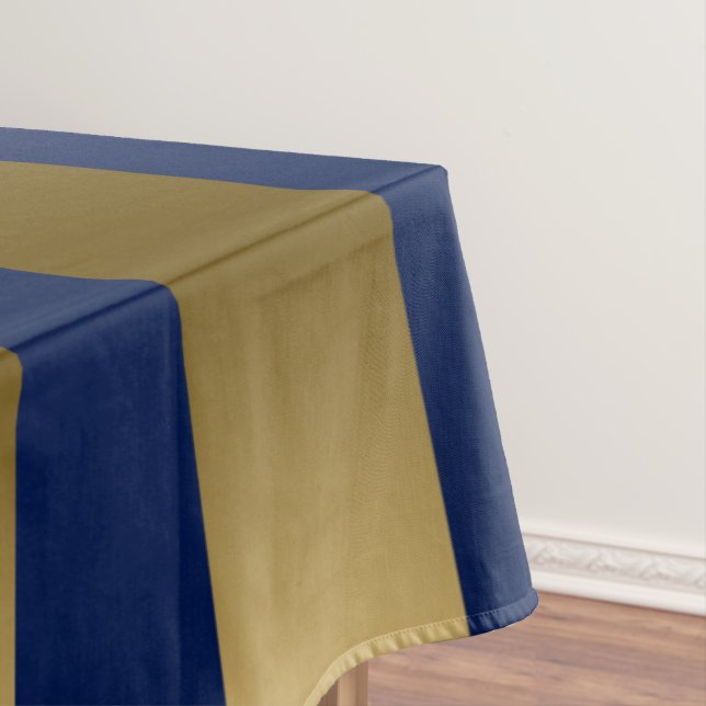 Nappe Motif géométrique Gold & Blue Stripes (In Situ)