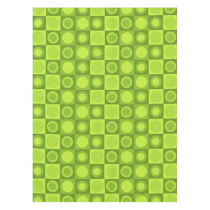Nappe Motif géométrique MCM rétro Chartreuse