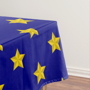 Nappe Motif Gold Stars, Bleu Marine, Exclusive