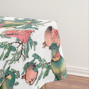 Nappe Motif grenade et Lovebirds