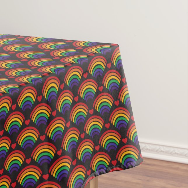 Nappe Motif Hearts & Rainbows (In Situ)