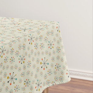 Nappe Motif inspiré atomique de la moitié du siècle