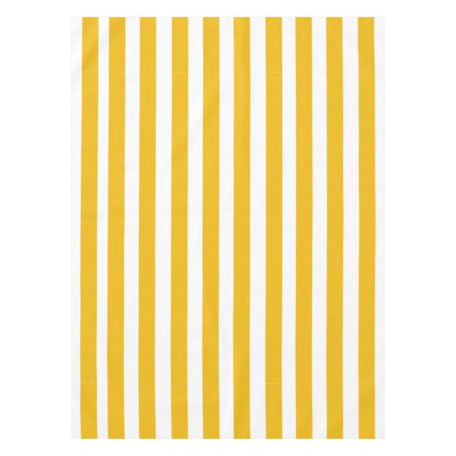 Nappe Motif jaune et blanc de rayures (Devant)