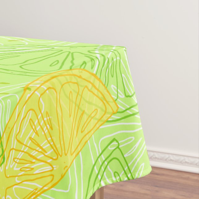 Nappe Motif lumineux de citrons d'agrume de vert de (In Situ)