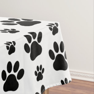 Nappe Motif mâle, pattes de chien, Empreintes de pattes,