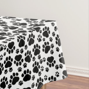 Nappe Motif mâle, pattes de chien, Empreintes de pattes,