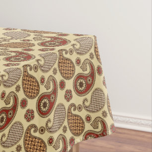 Nappe Motif, marron, tan et beige