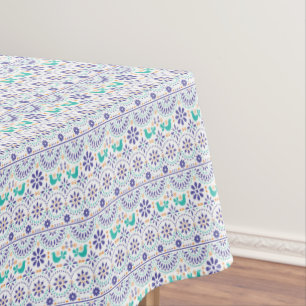 Nappe Motif mexicain d'art populaire de tuile d'oiseau