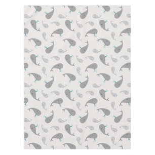 Nappe Motif mignon de maman et de bébé de baleine
