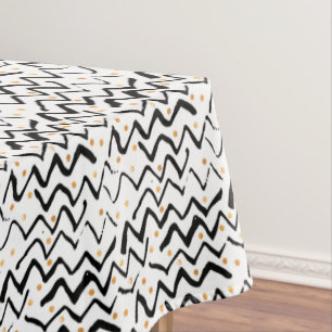 Nappe Motif noir de courses et de points de brosse