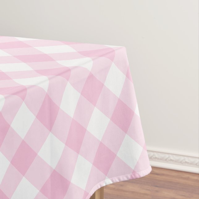 Nappe Motif Pâté En vichy Rose Et Blanc (In Situ)
