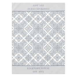 Nappe Motif personnalisé en carreaux gris et blanc espag