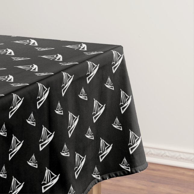 Nappe Motif peu précis de voilier (In Situ)