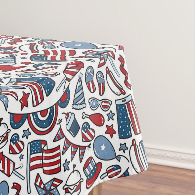 Nappe Motif pique-nique patriotique (In Situ)