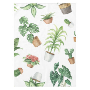 Nappe motif plante