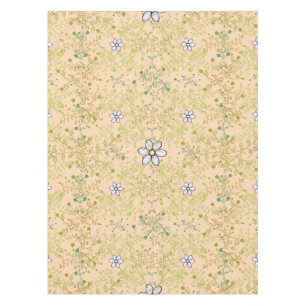 Nappe motif plante 10bx4 Lorange BG