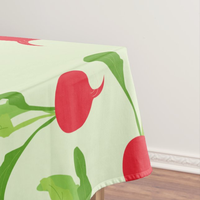 Nappe Motif Radish Red Green (In Situ)