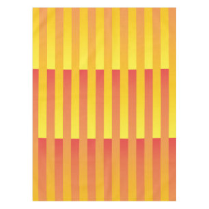 Nappe Motif rayé orange jaune