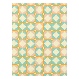 Nappe Motif rétro continu avec des carrés arrondis