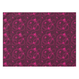 Nappe Motif rose d'Emo avec des cercles