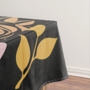 Nappe Motif rose et Feuille