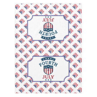 Nappe Motif sans couture patriotique du 4 juillet sur un