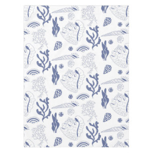 Nappe Motif sans joint avec coquillages
