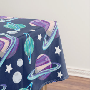 Nappe Motif spatial, Planètes, Étoiles, Galaxie, Cosmos