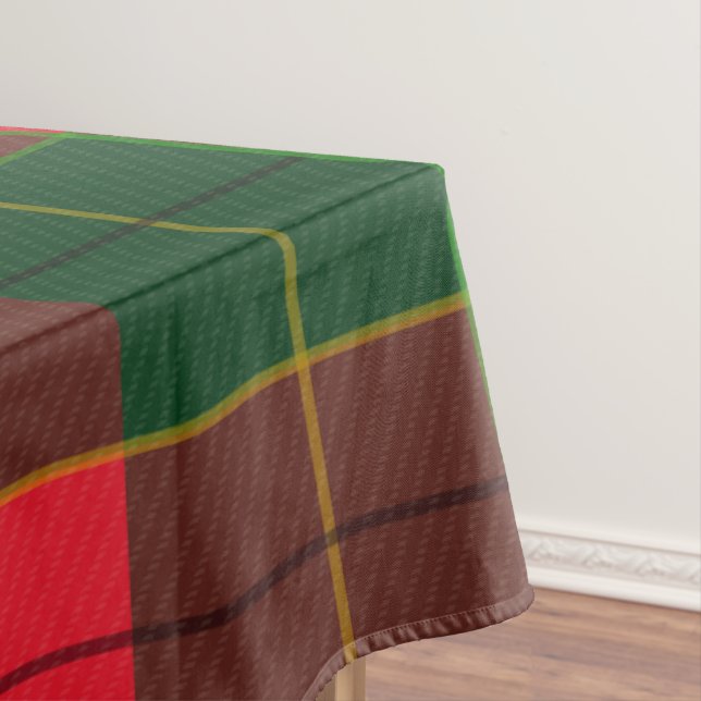 Nappe Motif tartan des vacances d'hiver  Écossais rouge  (In Situ)