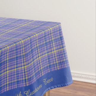 Nappe Motif Tartan En vichy bleu classique