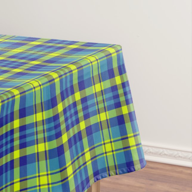 Nappe Motif tatan bleu classique (In Situ)