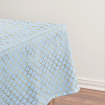 Motif tendance Gold Blue Mermaid Scales