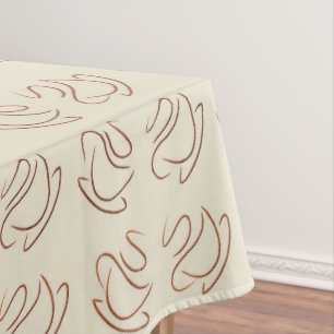 Nappe motif tiré par la main abstrait de café