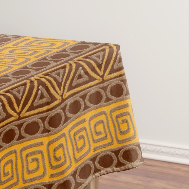 Nappe motif tiré par la main africain ethnique (In Situ)