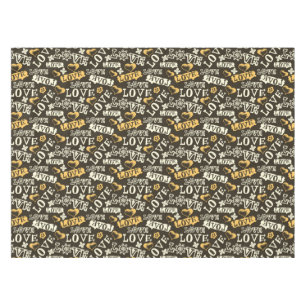 Nappe Motif tiré par la main d'amour