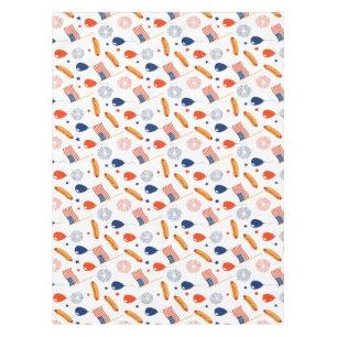 Nappe Motif transparent du 4 juillet patriotique sur un