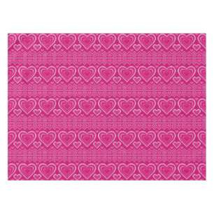 Nappe Motif tricoté par Saint-Valentin 2
