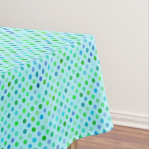 Nappe Motif vert à la chaux bleu turquoise Aqua