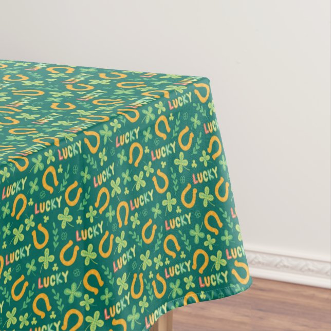 Nappe Motif vert CHANCEUX irlandais (In Situ)