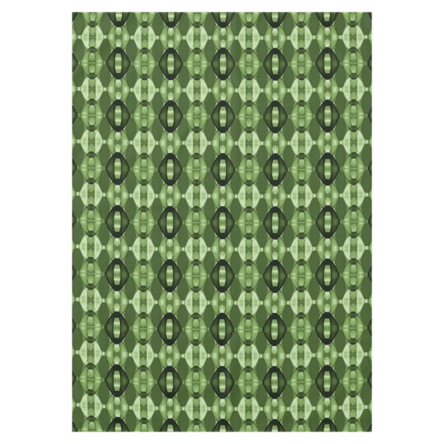 Nappe Motif vert géométrique moderne (Devant)